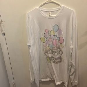 ❗️LAST CHANCE- Carl and Ellie White Long Shirt Sleeve❗️